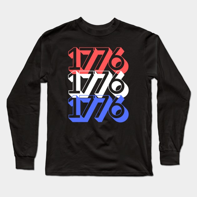 1776 Retro Long Sleeve T-Shirt by Retro Patriot